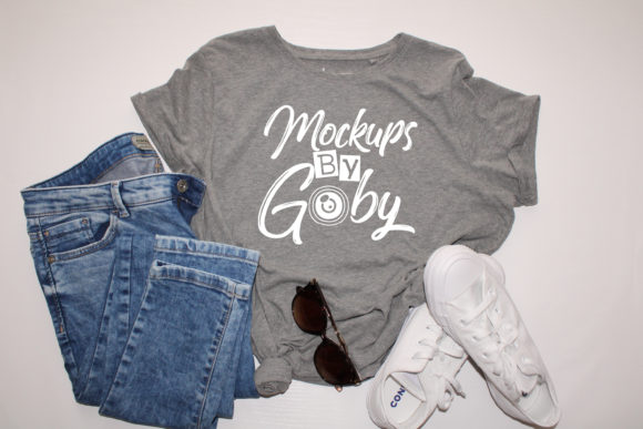 Download Grey T-shirt Mock Ups, Styled Mockup - Mock ups Collection
