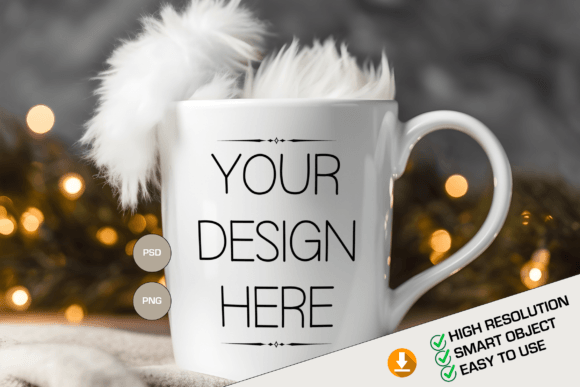 Download Christmas Mug Mockup, PSD Mug Template - Psd mug template Collection