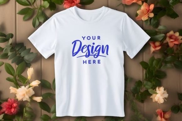 Download White T Shirt Mockup Template Images 02 - Premium Resources